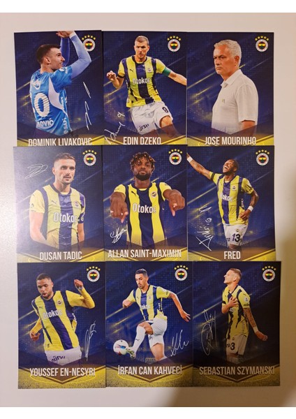 Fb Fenerbahçe 2024-2025 Imzalı Sezon Taraftar Futbolcu Oyuncu Kartları Kıck Off Box Orijinal Lisanslı Ürün
