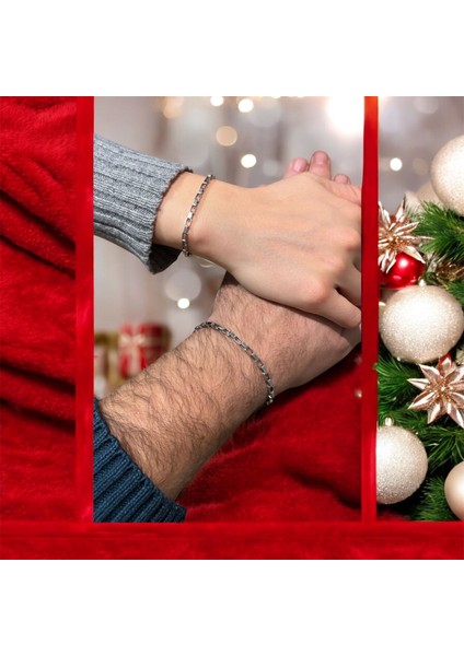 Harfli Gerçek Üst Düzey Kararmaz Çelik Sevgili 2 Li Küp Bileklik modelleri