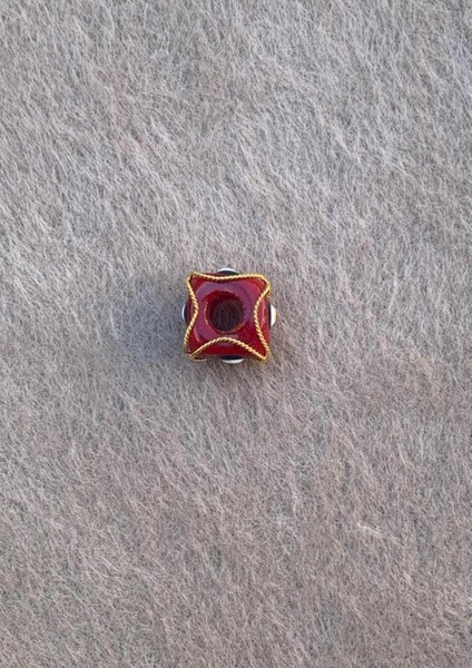 Altın Bordo Gözlü Küçük Boy Telkari Hülyam Boncuk modelleri