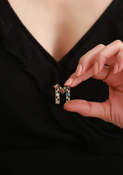 14 Ayar Altın Çiçekli Cennet Bahçesi M Harf Kolye Ucu fiyatları