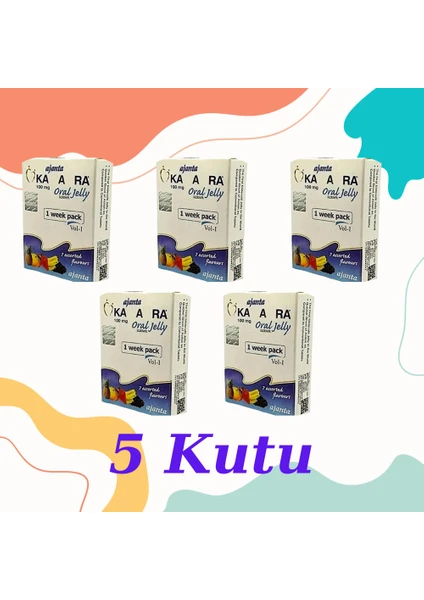 KAMAGRA100 Jel 7'li 5 Paket Hindistan Menşeili Yurtdışı Ithal 100 Mg Jelly KAMAGRA100 Vol 1 Oral Jel