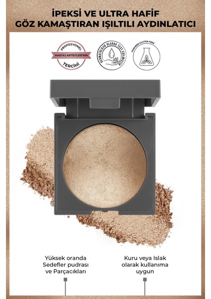 Işıltılı Aydınlatıcı - Baked Highlighter 02 Golden Glow - 11 g