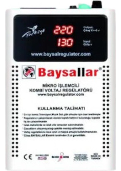 Micro Işlemcili Kombi Voltaj Regülatörü 500 Wat