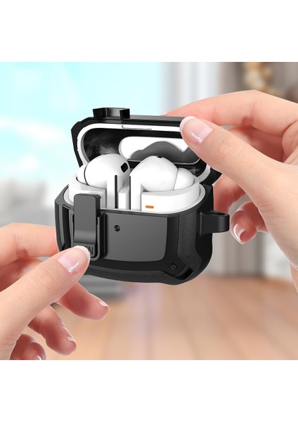 Samsung Galaxy Buds3 / Buds3 Pro Kulaklık Kapağı Tpu+Pc Tokalı Düşmeyi Önleyici Kılıf (Yurt Dışından) indirimleri