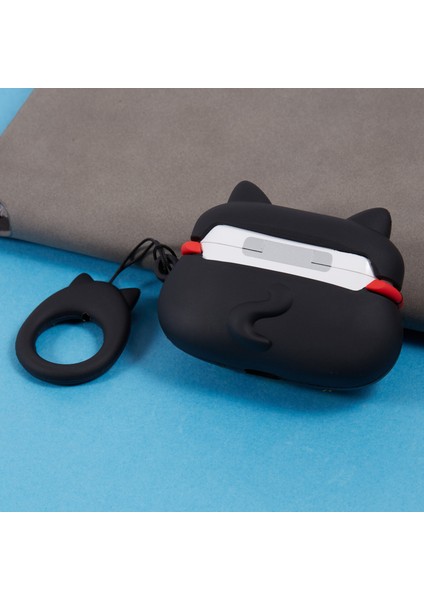 Apple Airpods Pro Kulaklıklar Döngü Askılı Şanslı Kedi Koruyucu Kılıf (Yurt Dışından) fırsatları