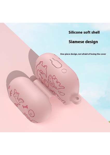 Samsung Galaxy Buds3 Pro / Buds3 Kulaklık Karikatür Dinozor Sıvı Silikon Kılıf Asılı Tokalı (Yurt Dışından) indirimleri