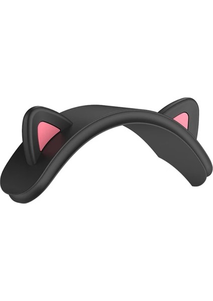 Airpods Max Kulaklık Kafa Kiriş Silikon Kapak Kedi Kulak Tasarımı Koruyucu Kılıf (Yurt Dışından)