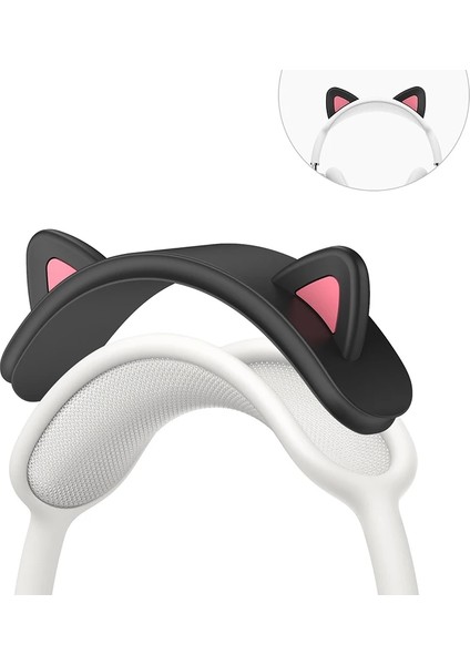Airpods Max Kulaklık Kafa Kiriş Silikon Kapak Kedi Kulak Tasarımı Koruyucu Kılıf (Yurt Dışından) fiyatları