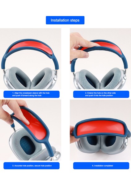 Airpods Max Kulaklık Silikon Kulaklık Kabuk Kulaklık Yastığı Kapağı Kafa Bandı Kapağı Çapraz Kiriş Yatak Örtüsü Seti (Yurt Dışından) indirimleri