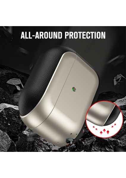 Airpods Pro 2 Tpu Kılıf Litchi Doku Düşme Önleme Kordonlu Kulaklık Kapağı (Yurt Dışından) fırsatları