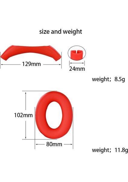 Sony WH-1000XM4 / 1000XM3 Kulaklık Başlığı Kol Kapağı ile 1 Çift Kulaklık Kulaklık Kılıfı Koruyucu (Yurt Dışından) indirimleri