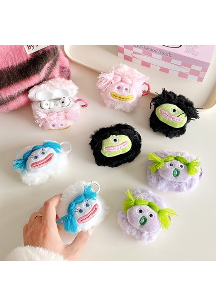 Airpods Pro / Airpods Pro 2 Parodi Ifadesi Peluş+Tpu Tokalı Koruyucu Kapak (Yurt Dışından) fırsatları