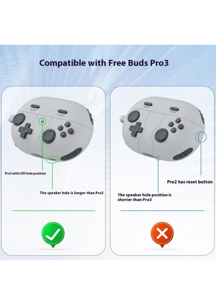 Huawei Freebuds Pro 3 Oyun Konsolu Tasarımı Karabina ile Sıvı Silikon Kulaklık Kapağı (Yurt Dışından) modelleri