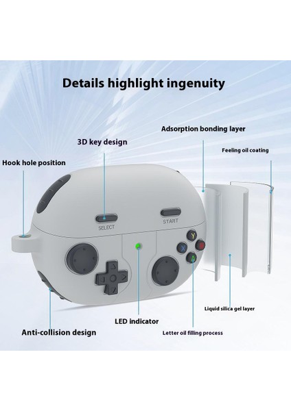 Huawei Freebuds Pro 3 Oyun Konsolu Tasarımı Karabina ile Sıvı Silikon Kulaklık Kapağı (Yurt Dışından) fırsatları