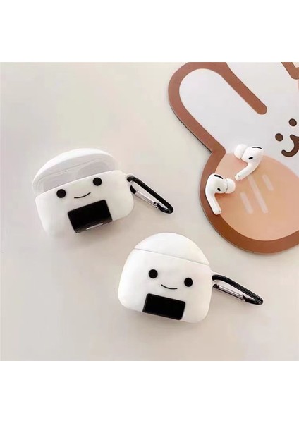 Apple Airpods Kablosuz Şarj Kutulu (2019) / Airpods ve Şarj Kutulu (2019) / (2016) Çanta Karabinalı Pirinç Topu Silikon Kapak (Yurt Dışından) indirimleri