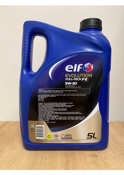 Elf Dpf Uyumlu 5W-30 5litre Motor Yağı (2024 Üretim)