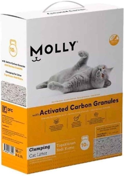 Aktif Karbonlu Topaklaşan Kedi Kumu 10 Lt modelleri