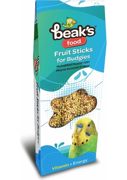 Beaks Meyveli 3’lü Muhabbet Kuşu Krakeri 90 gr modelleri