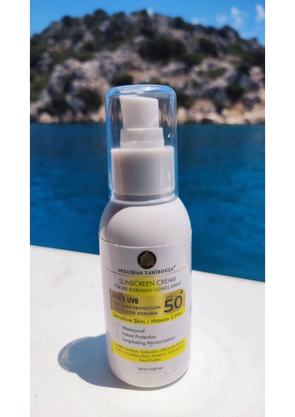 100ML Hassas Ciltler İçin Spf 50+ Uva & Uvb Faktörlü Güneş Kremi