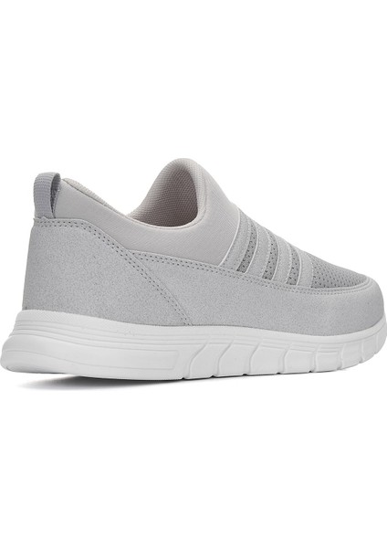 Günlük Kadın Erkek Sneaker Spor Ayakkabı Bağcıksız Fileli Nefes Alabilen Hafif Desenli Taban 858