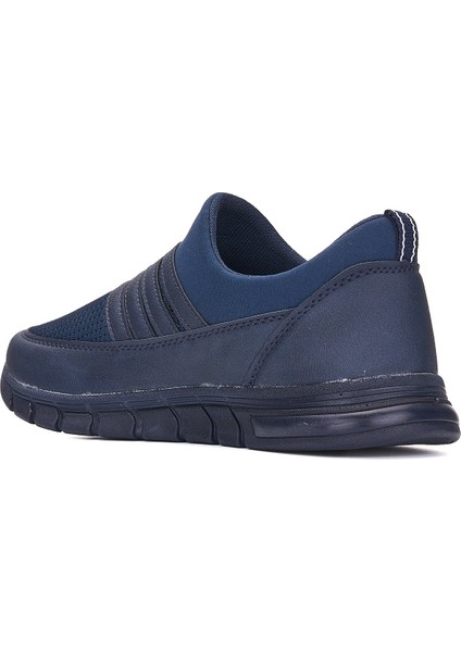 Günlük Kadın Erkek Sneaker Spor Ayakkabı Bağcıksız Fileli Nefes Alabilen Hafif Desenli Taban 858