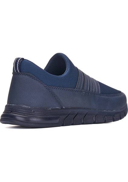 Günlük Kadın Erkek Sneaker Spor Ayakkabı Bağcıksız Fileli Nefes Alabilen Hafif Desenli Taban 858