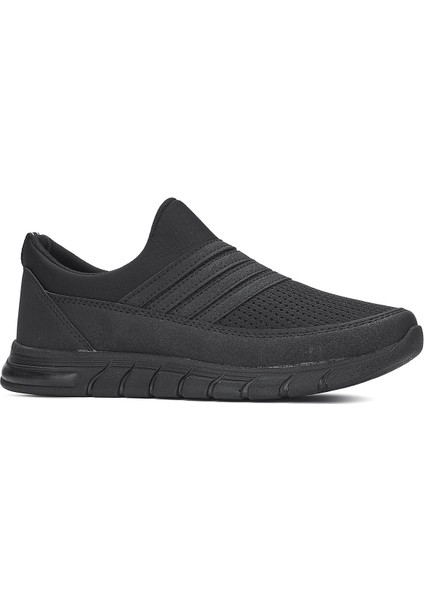 Günlük Kadın Erkek Sneaker Spor Ayakkabı Bağcıksız Fileli Nefes Alabilen Hafif Desenli Taban 858
