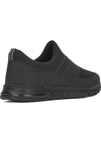 Günlük Kadın Erkek Sneaker Spor Ayakkabı Bağcıksız Fileli Nefes Alabilen Hafif Desenli Taban 858