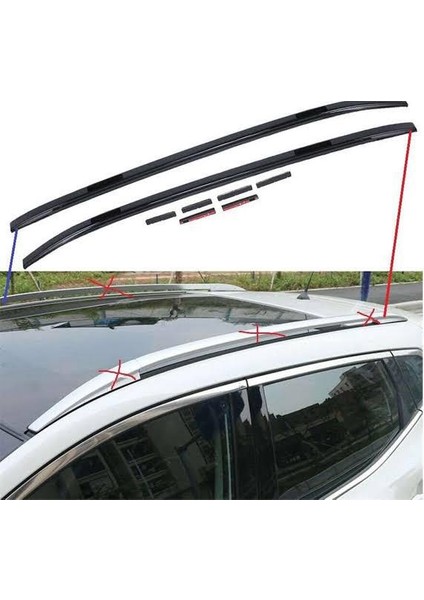 Nissan Qashqai 2014-2021 Tavan Çıtası Orjinal Port Bagaj Roof Rail