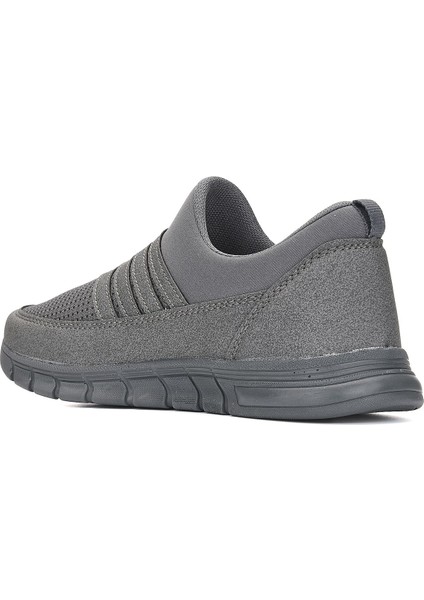 Günlük Kadın Erkek Sneaker Spor Ayakkabı Bağcıksız Fileli Nefes Alabilen Hafif Desenli Taban 858