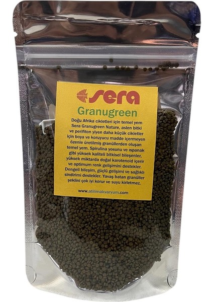 Granugreen Nature Balık Yemi Sera Balık Yemi