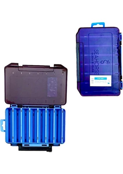 Sahte Balık Kutusu Mavi 195x110x35 mm Dayanıklı Malzeme ile 1 Parça