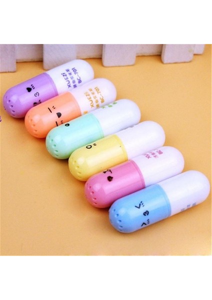 Kapsül Pastel Renkler Işaretleme Kalemi 6'lı Set