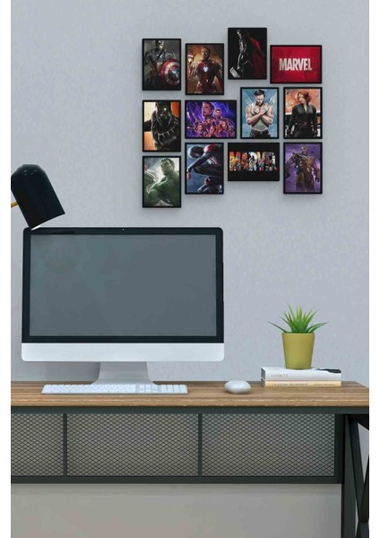 Movies Series 12 Parça Mdf (Ahşap) Tablo Ofis Boyu