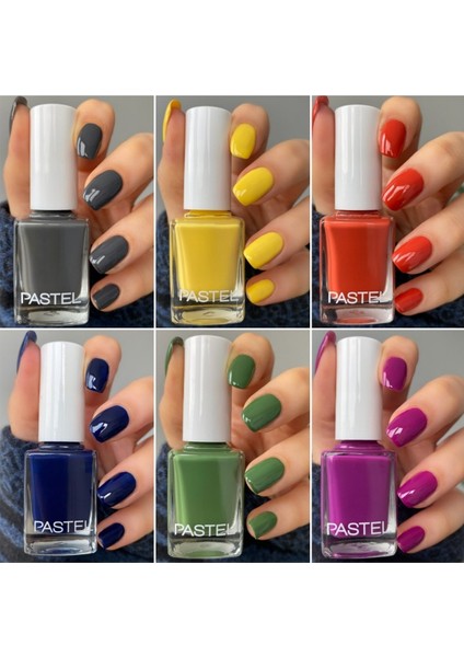 6'lı Oje Seti (317-295-294-63-316-51) Renkli Oje Seti Özel Özelliklerle 6 Adet