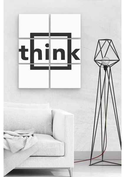 Think 6 Parça Ahşap Mdf Tablo NHL8148