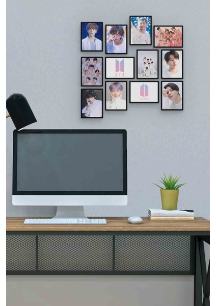 Bts 12 Parça Mdf (Ahşap) Tablo Ofis Boyu
