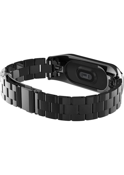 Xiaomi Mi Band 5 - Mi Band 6 Uyumlu Paslanmaz Çelik Kordon