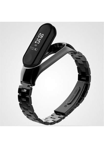Xiaomi Mi Band 5 - Mi Band 6 Uyumlu Paslanmaz Çelik Kordon