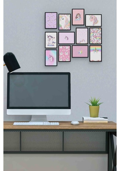 Unicorn 12 Parça Mdf (Ahşap) Tablo Ofis Boyu