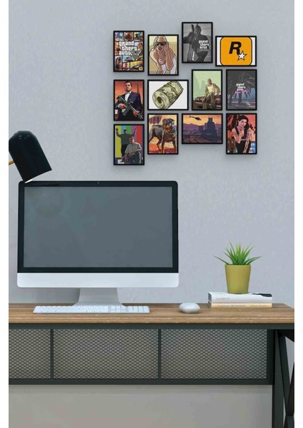 Gta 12 Parça Mdf (Ahşap) Tablo Ofis Boyu