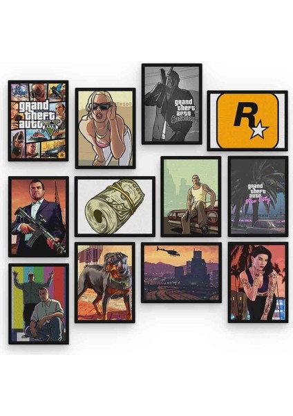 Gta 12 Parça Mdf (Ahşap) Tablo Ofis Boyu