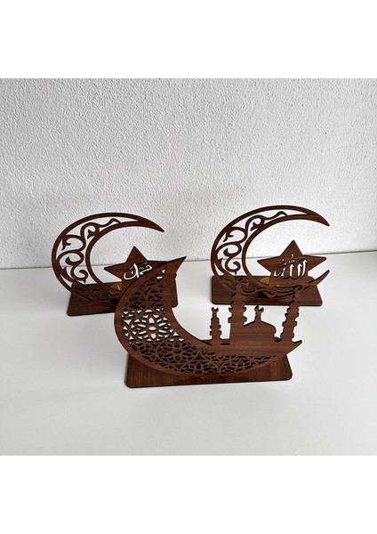 Ahşap Masaüstü Dekor Seti modelleri