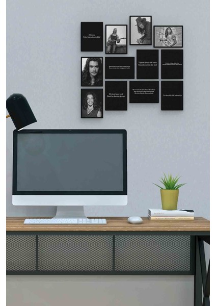 Barış Akarsu 12 Parça Mdf (Ahşap) Tablo Ofis Boyu