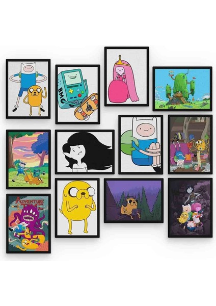 Adventure Time 12 Parça Mdf (Ahşap) Tablo Ofis Boyu