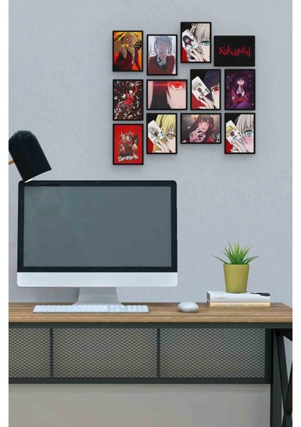 Kakegurui 12 Parça Mdf (Ahşap) Tablo Ofis Boyu