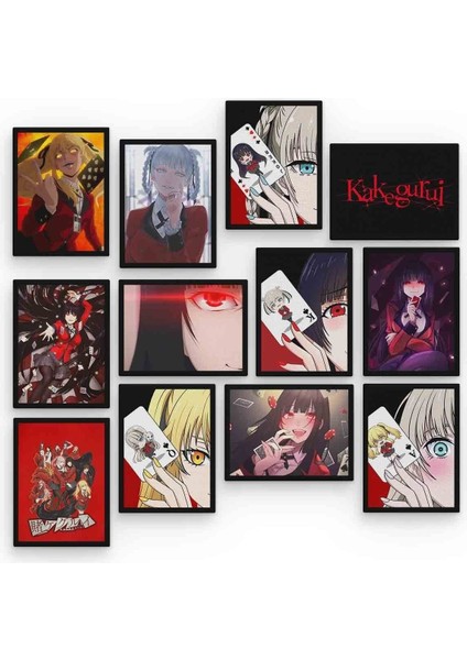 Kakegurui 12 Parça Mdf (Ahşap) Tablo Ofis Boyu