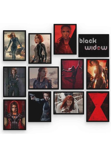 Black Widow 12 Parça Mdf (Ahşap) Tablo Ofis Boyu