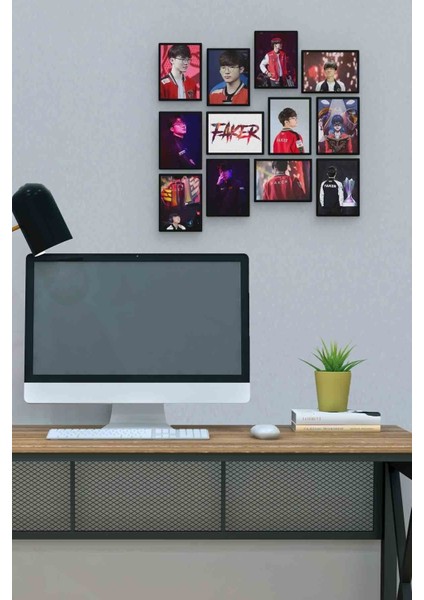Faker 12 Parça Mdf (Ahşap) Tablo Ofis Boyu