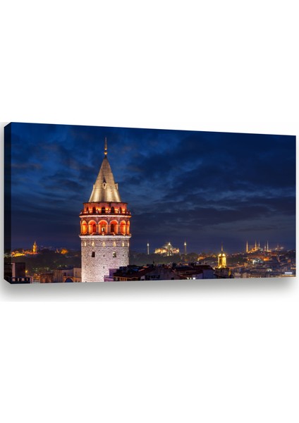 Galata Kulesi Istanbul, Galata Tower Modern Premium Kanvas Tablo